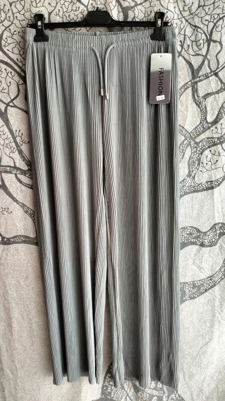 grey pleated trousers – photo 2